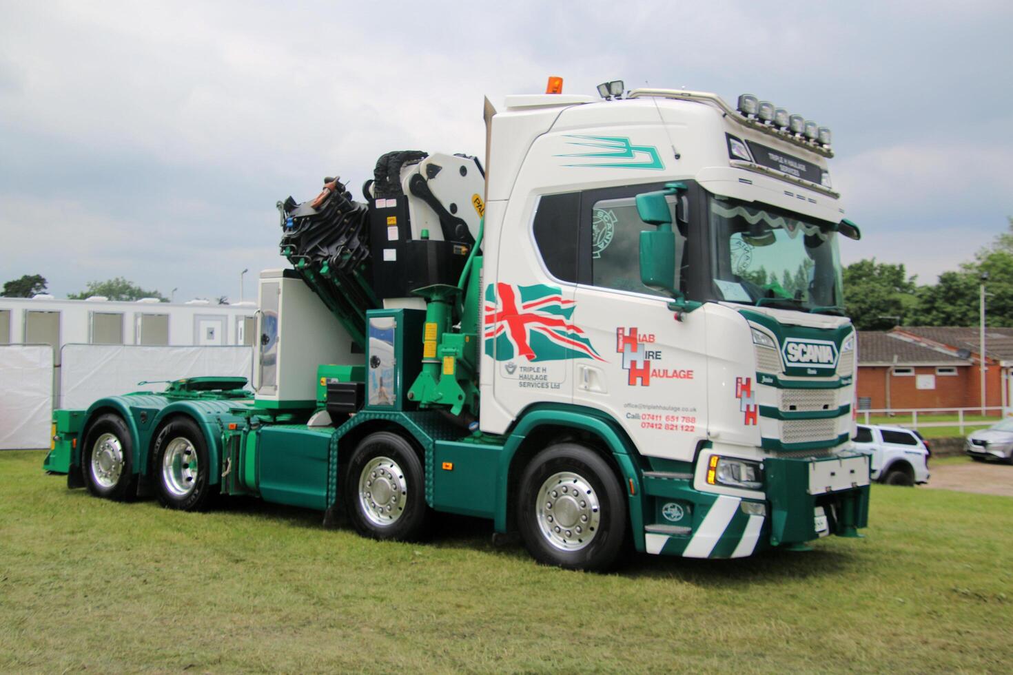 Whitchurch in Shropshire in the UK on 1 June 2024. A view of a Truck in a truck show photo