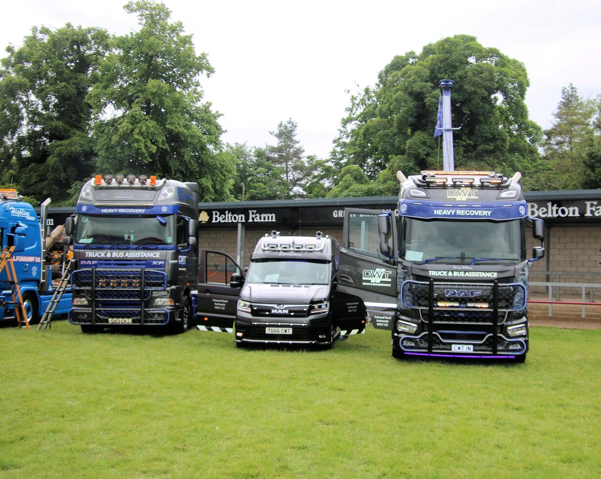 Whitchurch in Shropshire in the UK on 1 June 2024. A view of a Truck in a truck show photo