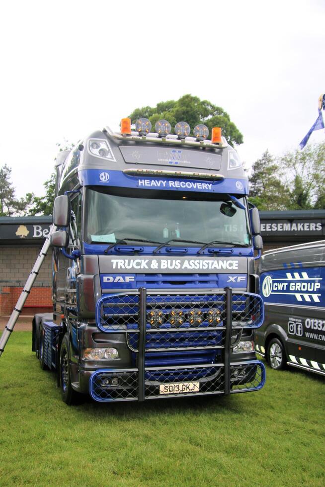 Whitchurch in Shropshire in the UK on 1 June 2024. A view of a Truck in a truck show photo