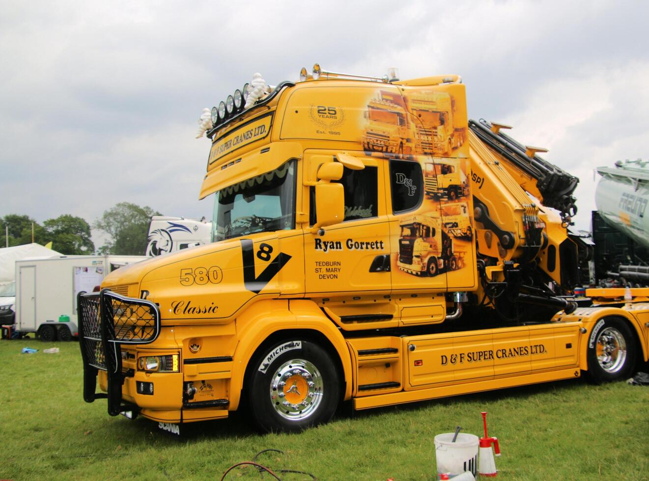 Whitchurch in Shropshire in the UK on 1 June 2024. A view of a Truck in a truck show photo