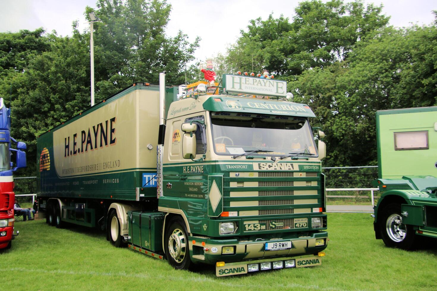 Whitchurch in Shropshire in the UK on 1 June 2024. A view of a Truck in a truck show photo