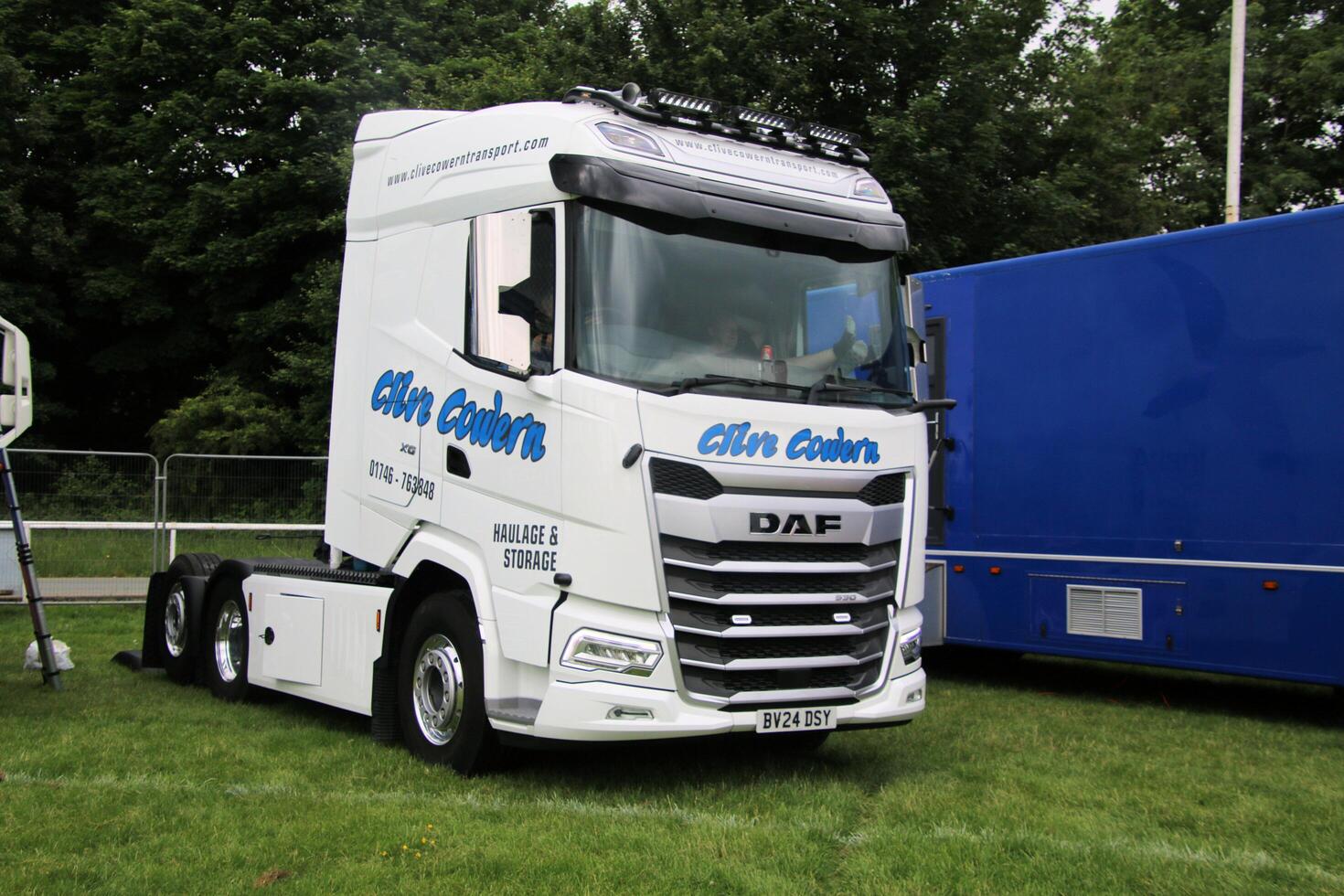Whitchurch in Shropshire in the UK on 1 June 2024. A view of a Truck in a truck show photo