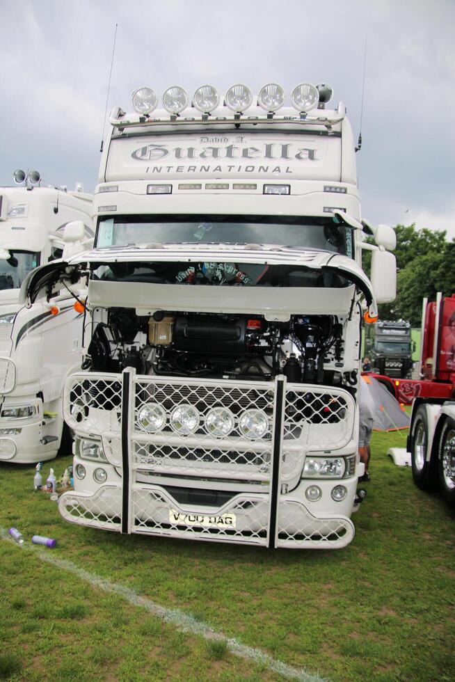 Whitchurch in Shropshire in the UK on 1 June 2024. A view of a Truck in a truck show photo