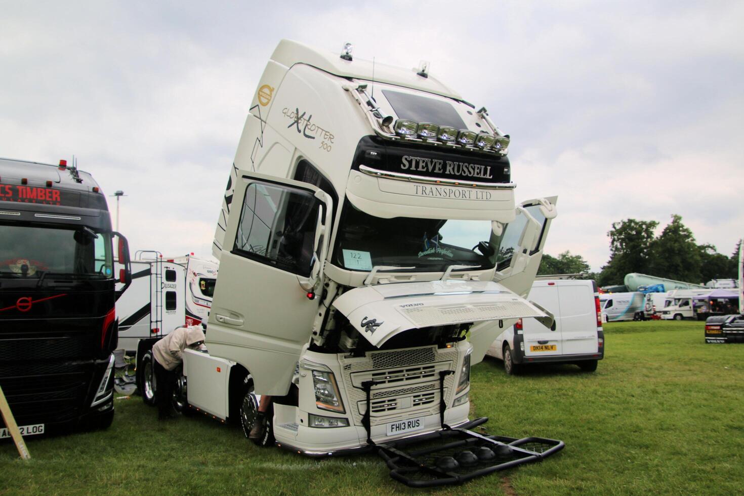 Whitchurch in Shropshire in the UK on 1 June 2024. A view of a Truck at a Truck show photo