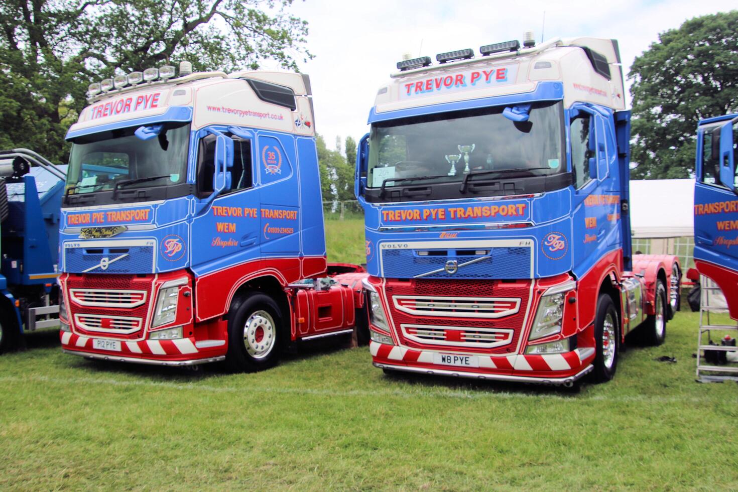 Whitchurch in Shropshire in the UK on 1 June 2024. A view of a Truck in a truck show photo