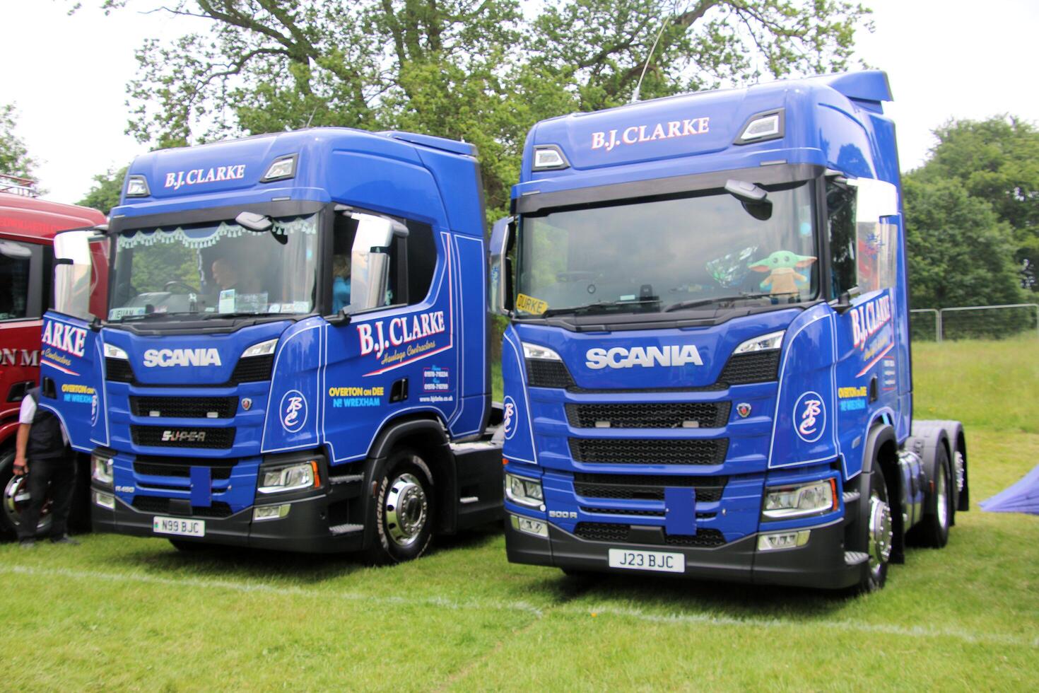 Whitchurch in Shropshire in the UK on 1 June 2024. A view of a Truck in a truck show photo