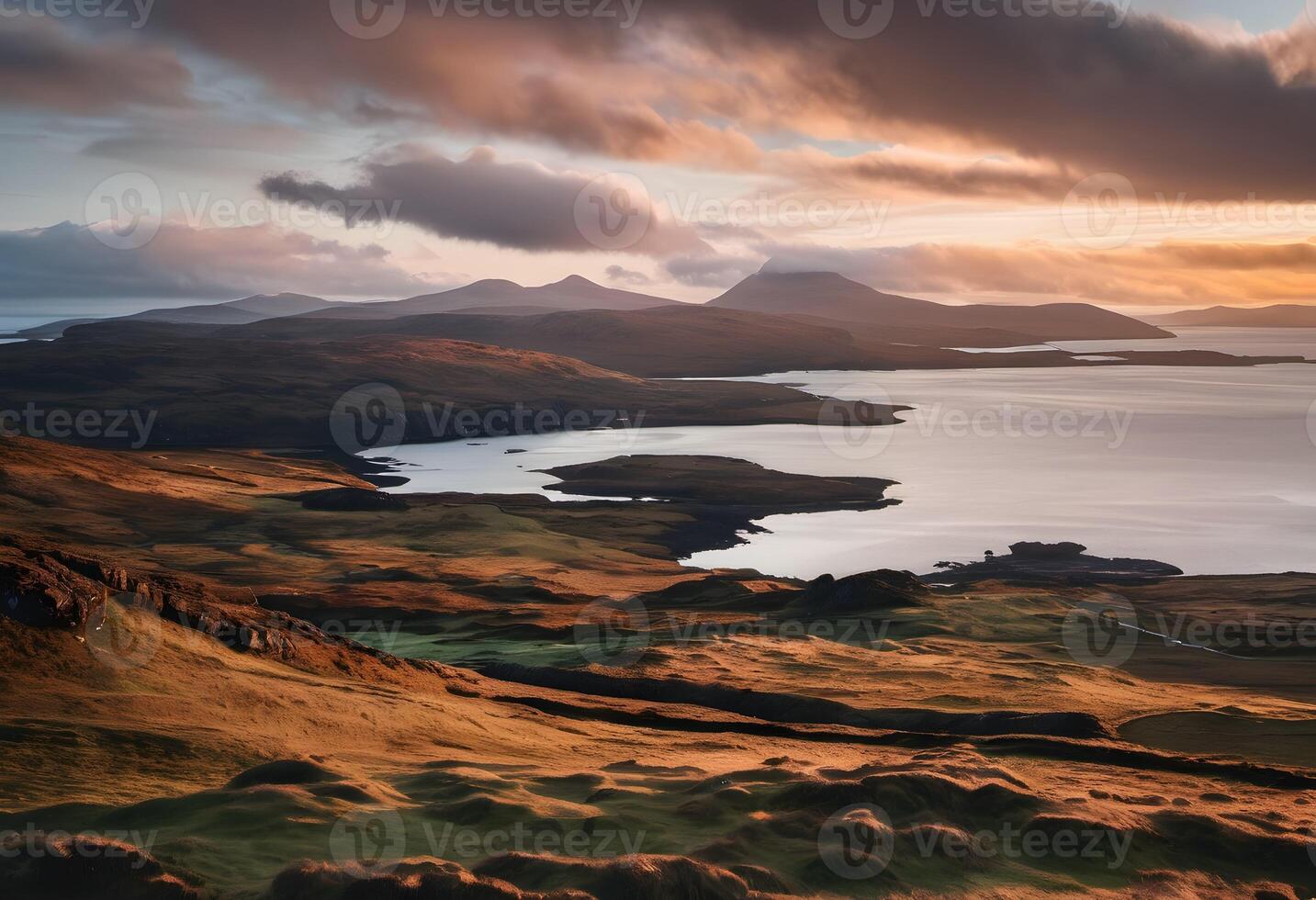 A view of the Island of Mull in Scotland photo
