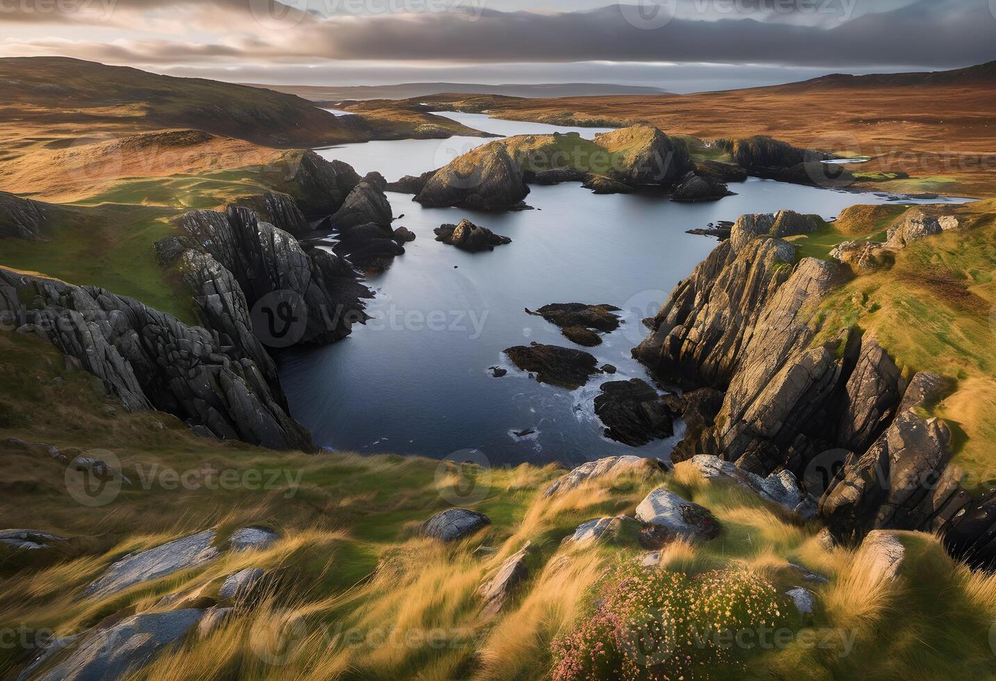 A view of the Island of Lewis and Harris in Scotland photo