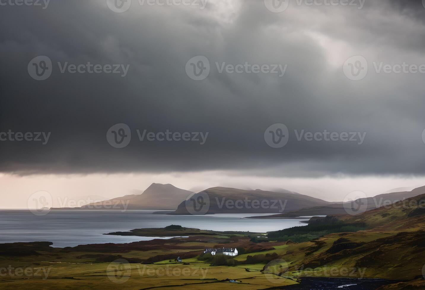 A view of the Island of Mull in Scotland photo