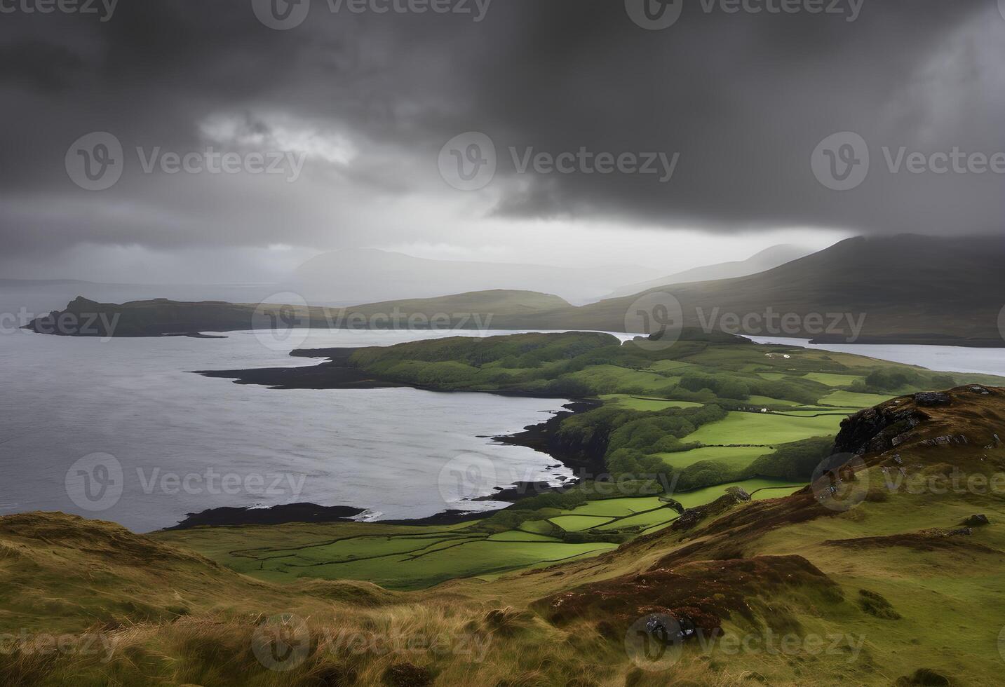 A view of the Island of Mull in Scotland photo