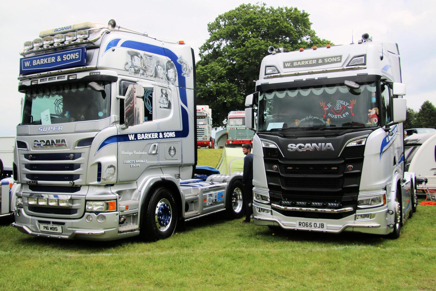 Whitchurch in Shropshire in the UK on 1 June 2024. A view of a Truck at a Truck show photo