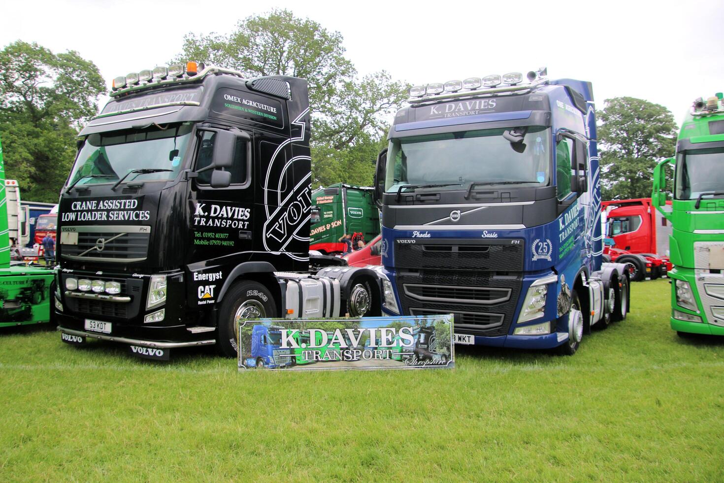 Whitchurch in Shropshire in the UK on 1 June 2024. A view of a Truck at a Truck show photo