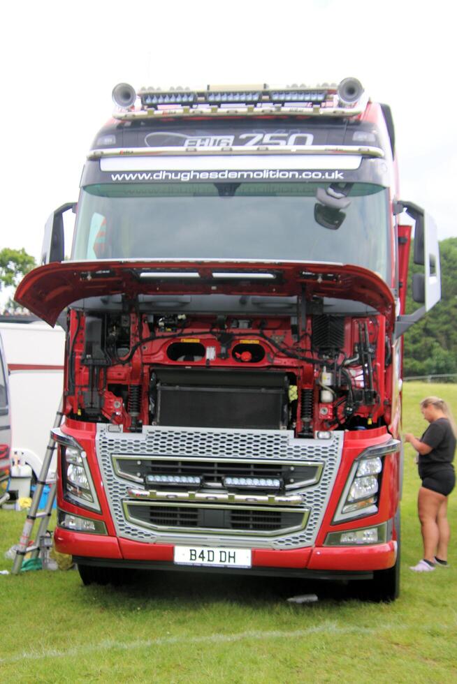 Whitchurch in Shropshire in the UK on 1 June 2024. A view of a Truck at a Truck show photo