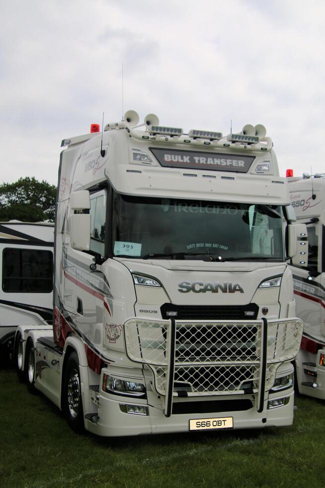 Whitchurch in Shropshire in the UK on 1 June 2024. A view of a Truck at a Truck show photo