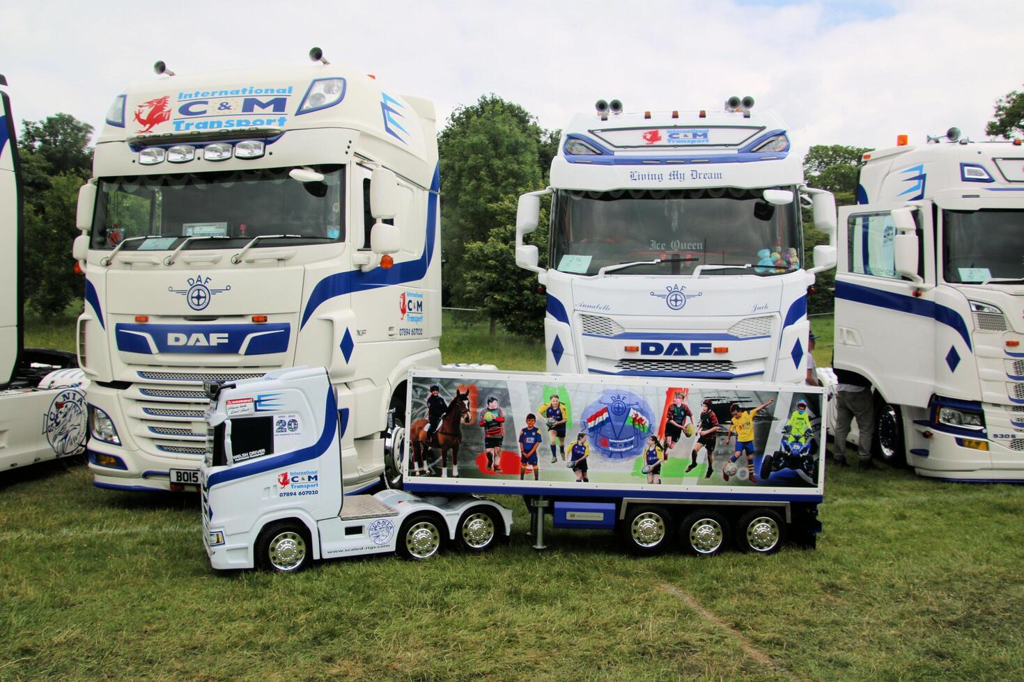 Whitchurch in Shropshire in the UK on 1 June 2024. A view of a Truck at a Truck show photo