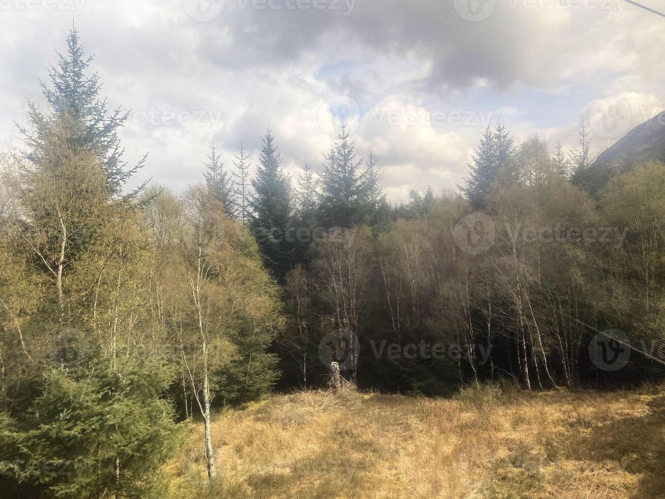 A view of the Scotland Countryside from the top of the Nevis Range photo