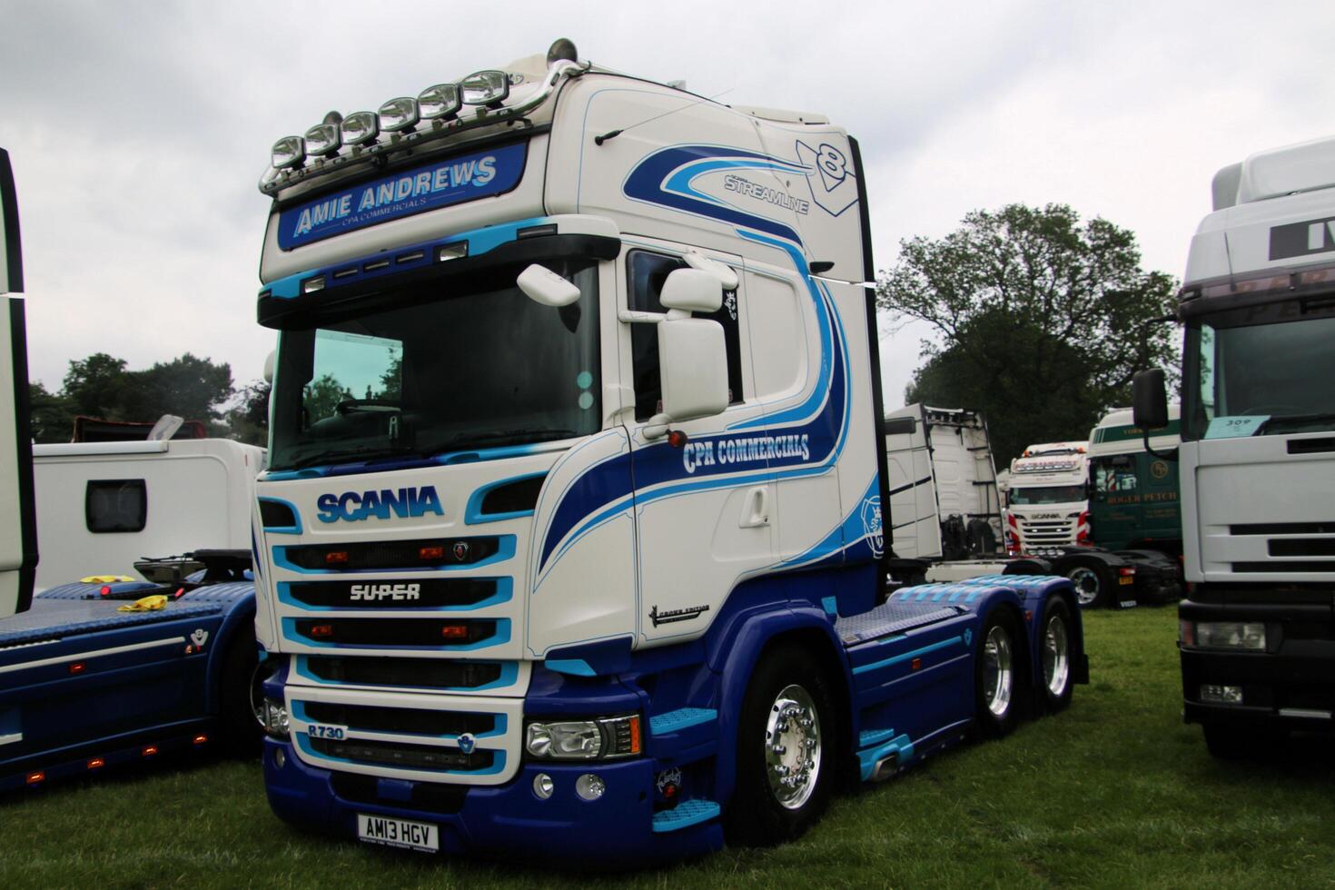 Whitchurch in Shropshire in the UK on 1 June 2024. A view of a Truck at a Truck show photo