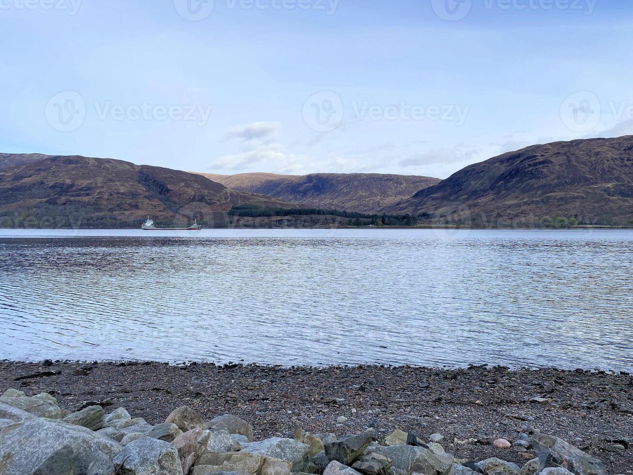 A view of Loch Eli near Fort William in Scotland photo