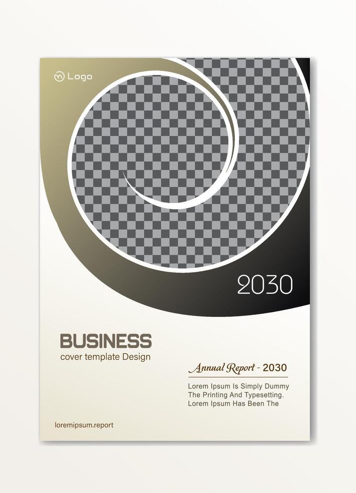 Corporate Annual Report Design Template. Book cover, Magazine, Poster, Business Presentation, Corporate Presentation, Portfolio, flyer, and banner, layout modern with A4 size vector