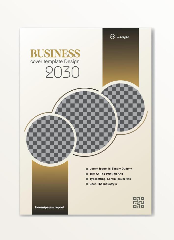 Corporate Annual Report Design Template. Book cover, Magazine, Poster, Business Presentation, Corporate Presentation, Portfolio, flyer, and banner, layout modern with A4 size vector