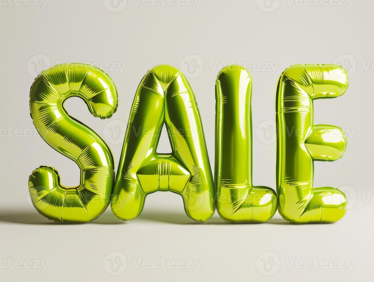 Close-up inflated Sale word on background photo