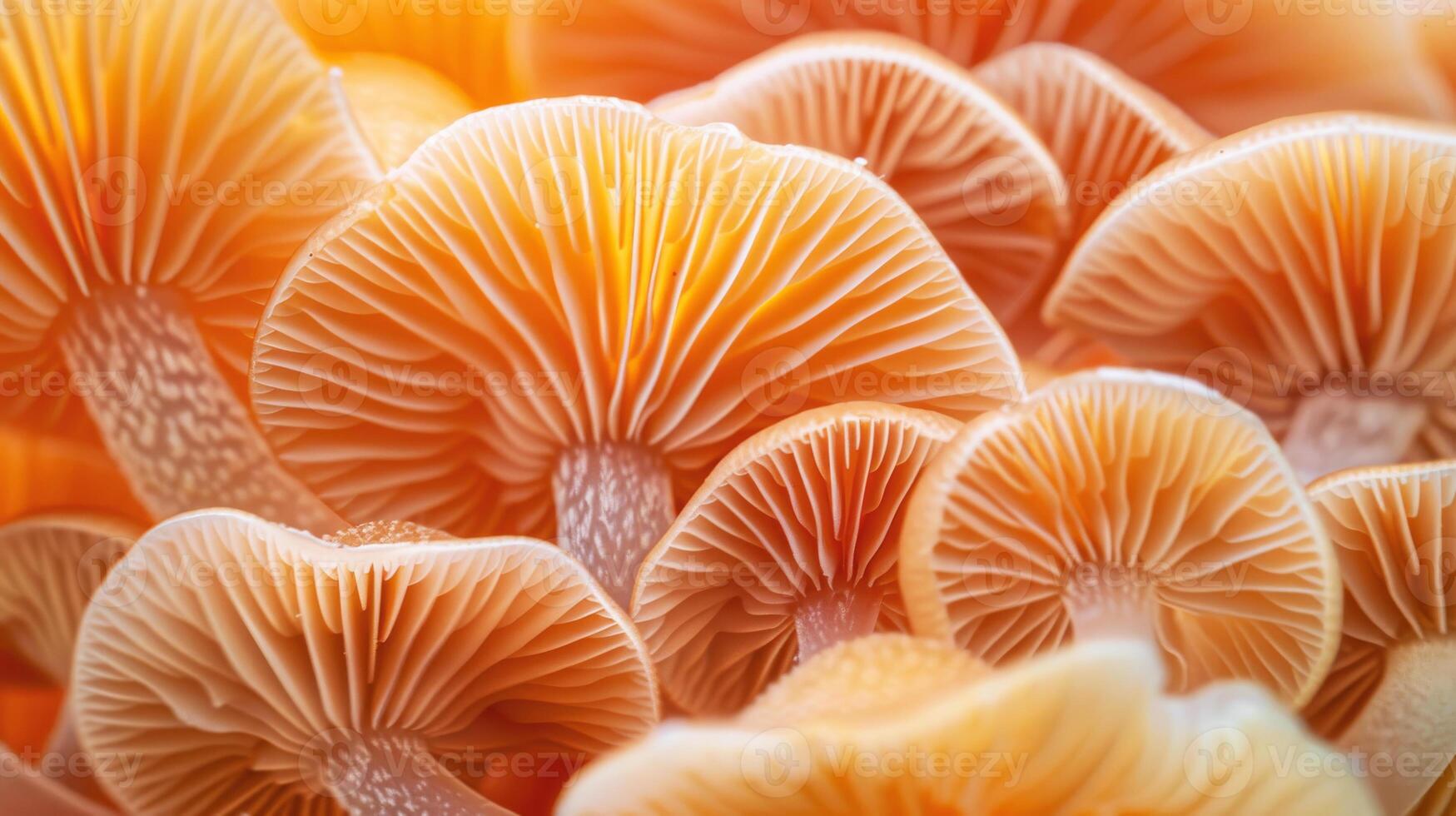 Closeup mushroom textured background. Mycelium structure photo