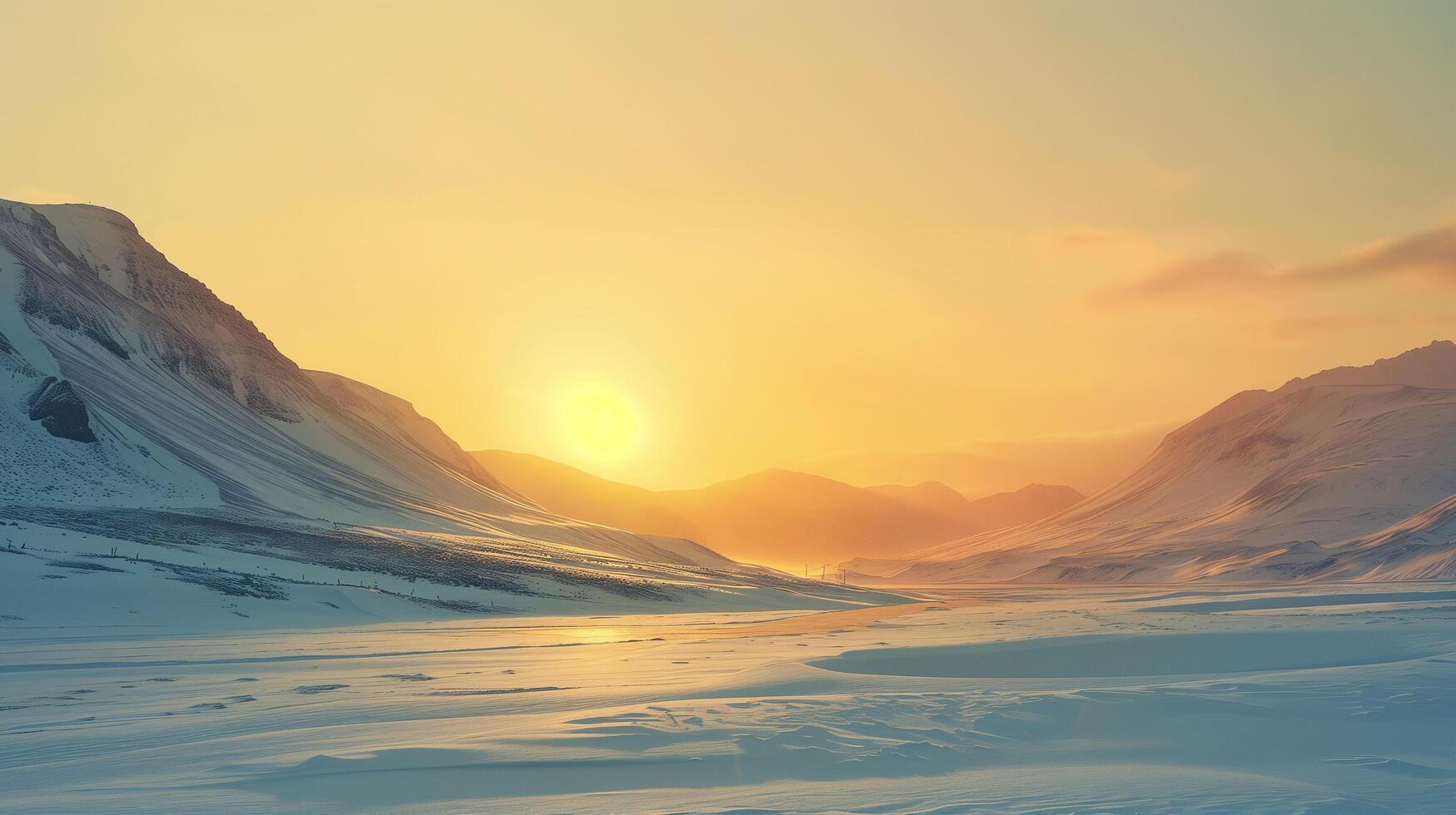 tranquil golden hour sunshine. photo