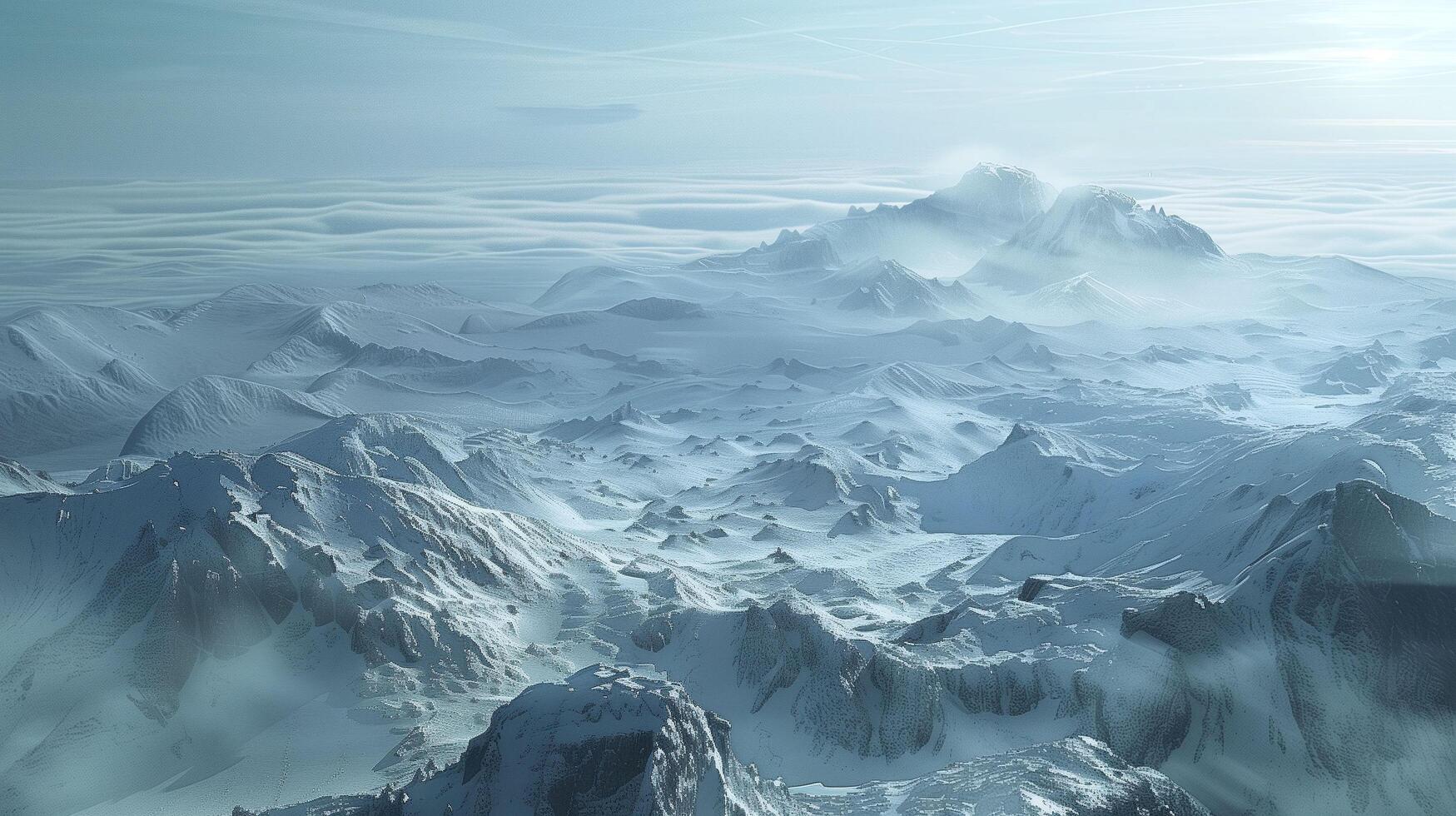 A large natural setting with a mountain range covers. photo