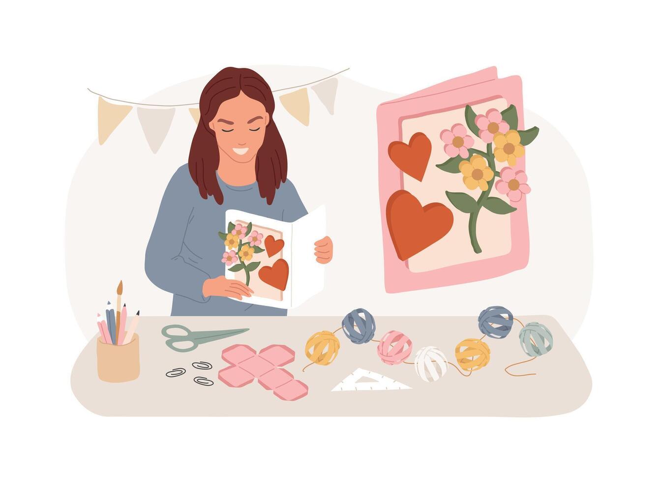 DIY project isolated concept illustration. vector