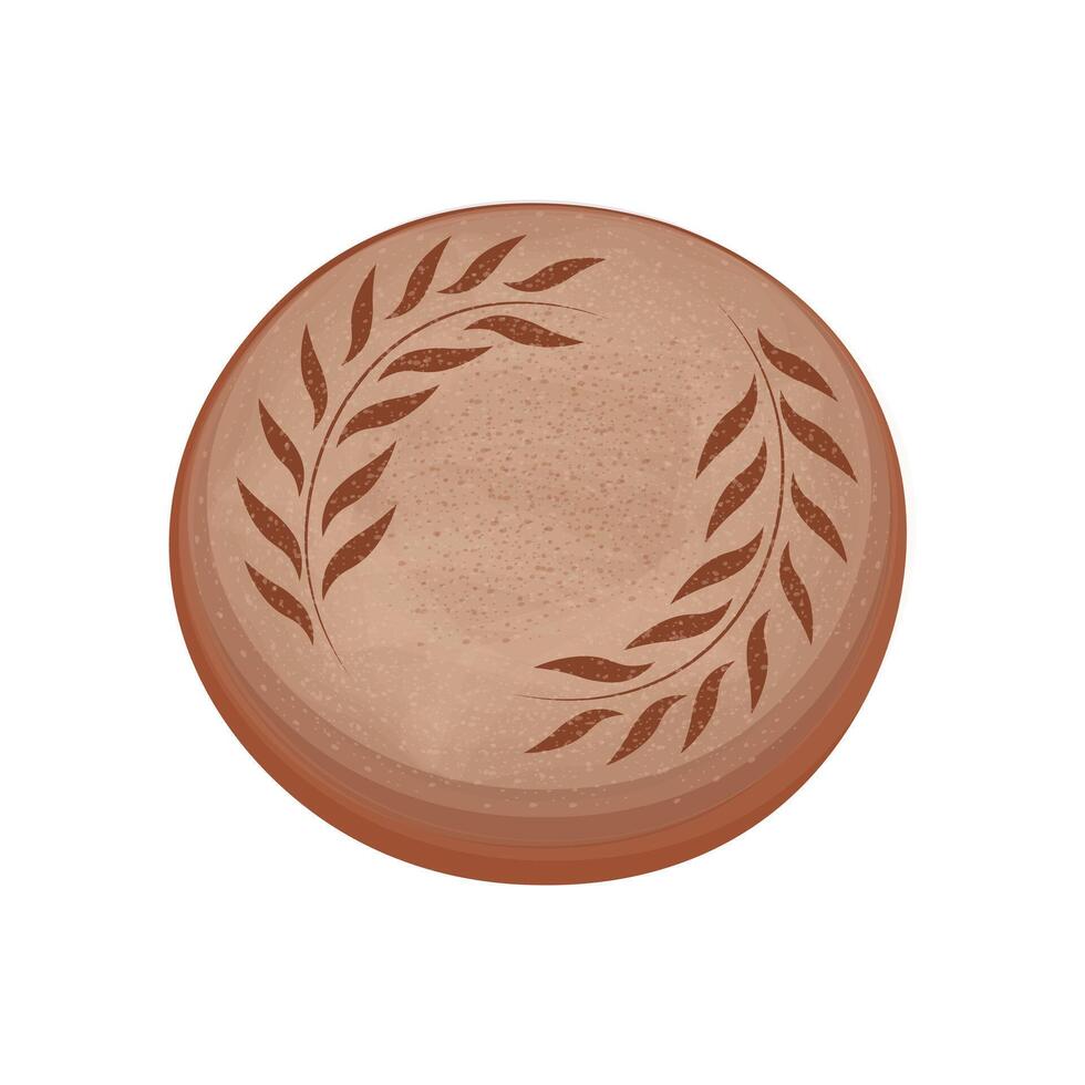 Illustration logo clip art sourdough bread vector