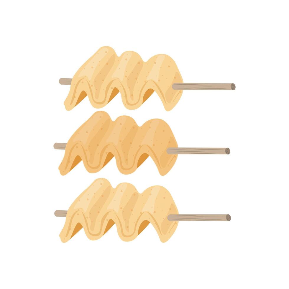 Illustration logo Clip art Korean fish cake skewer Odeng vector