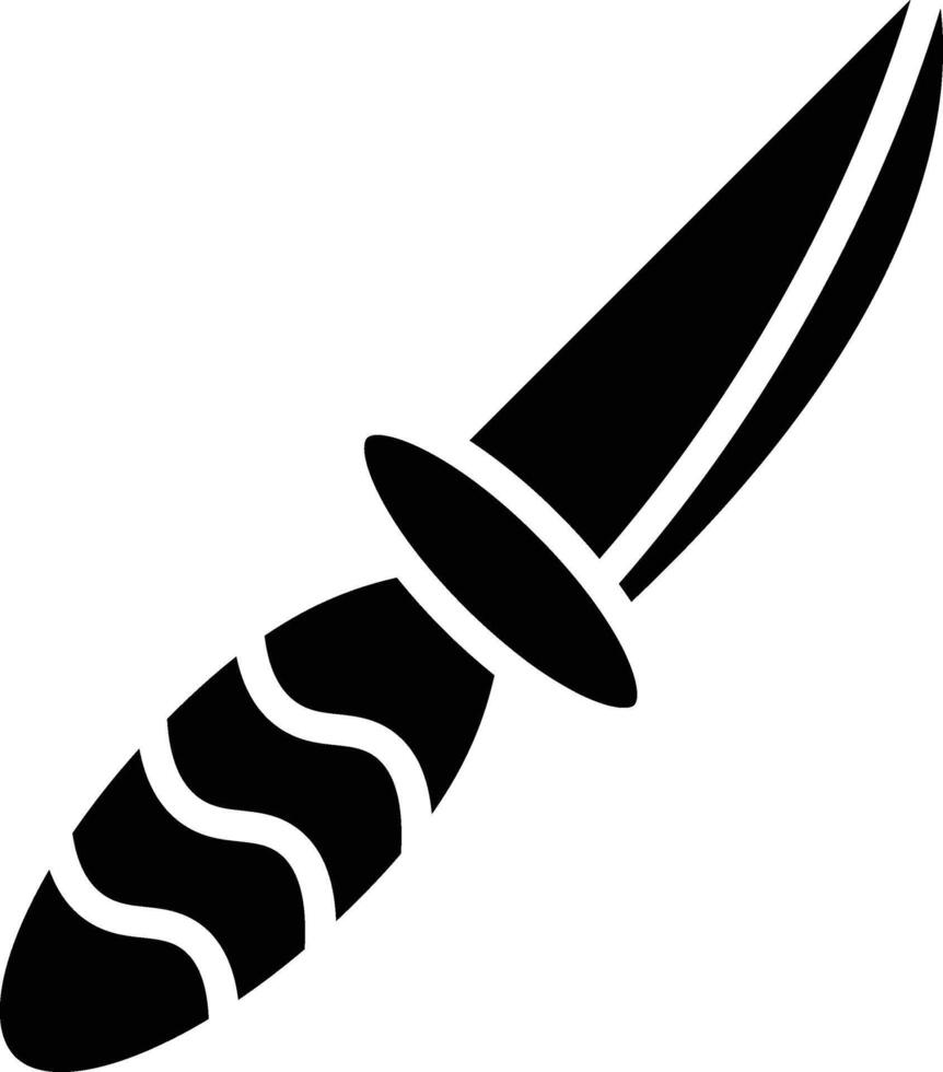 Knife Glyph Icon Design vector