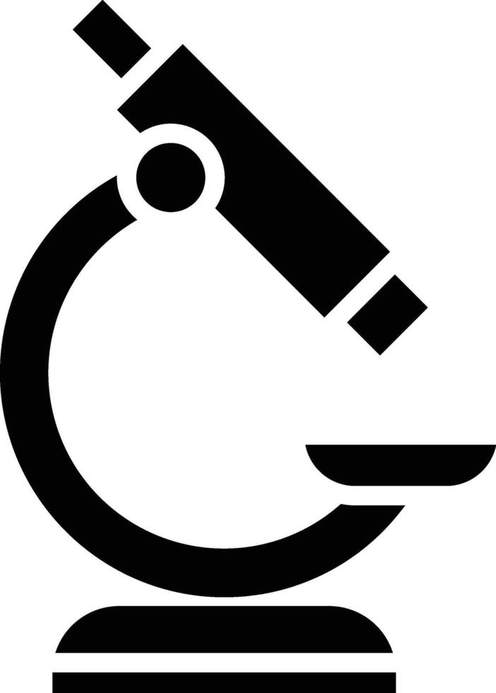 Microscope Glyph Icon Design vector
