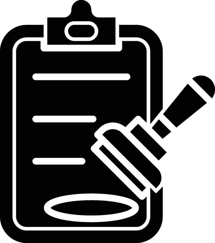 Authority Glyph Icon Design vector