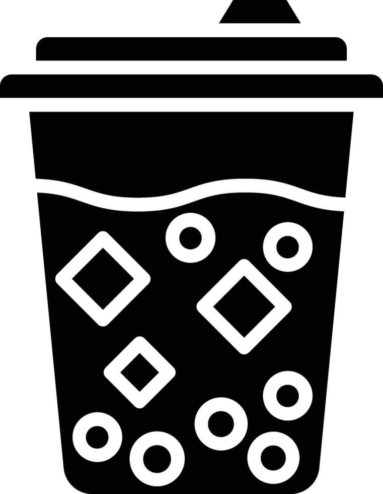 Soda Glyph Icon Design vector