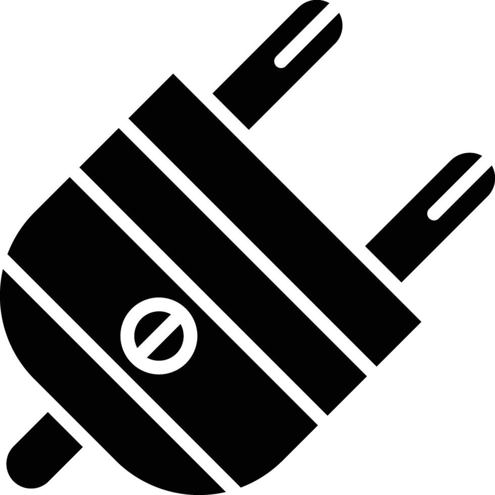 Plug Glyph Icon Design vector