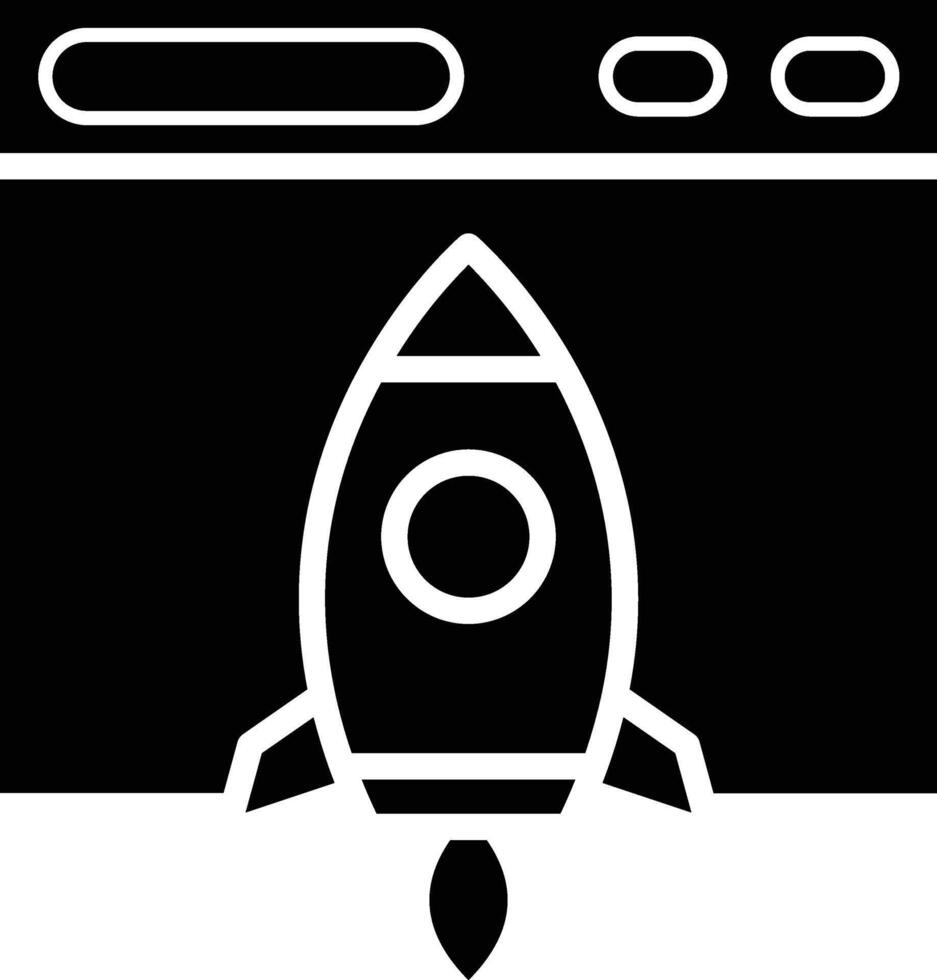 Boost Glyph Icon Design vector