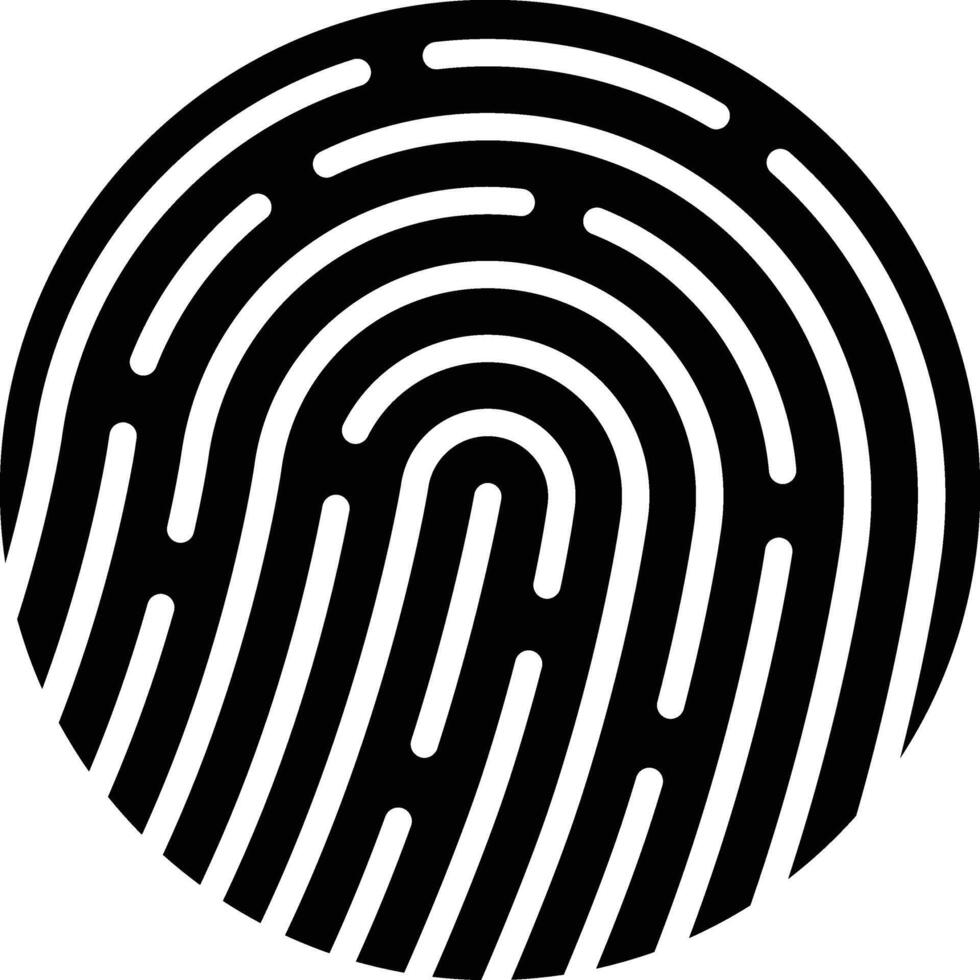 Biometrics Glyph Icon Design vector