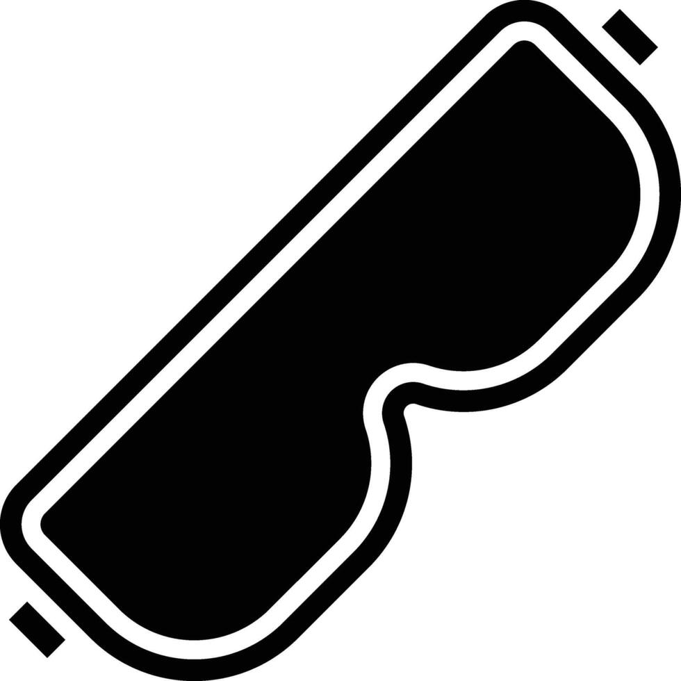 Safety Glasses Glyph Icon Design vector