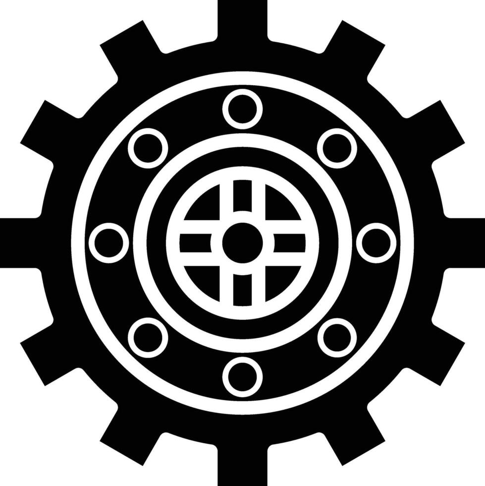 Vault Glyph Icon Design vector