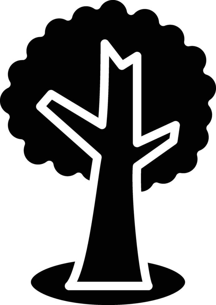 Tree Glyph Icon Design vector