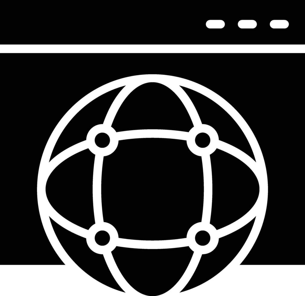 Globalization Glyph Icon Design vector
