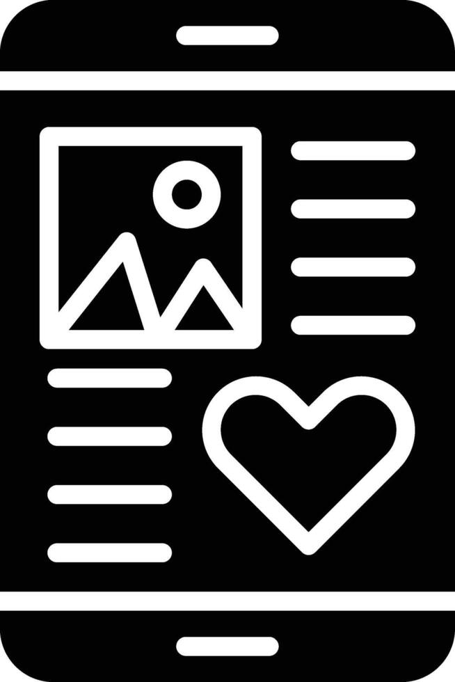 Mobile Friendly Glyph Icon Design vector