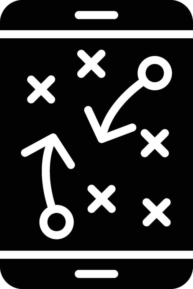 Strategy Planning Glyph Icon Design vector