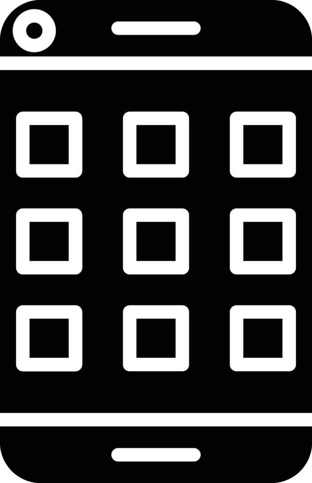 Smartphone Glyph Icon Design vector