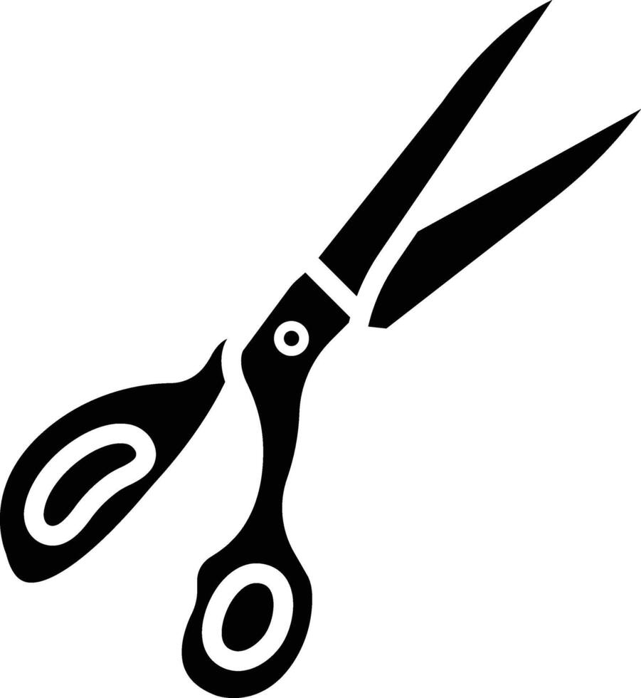 Scissors Glyph Icon Design vector