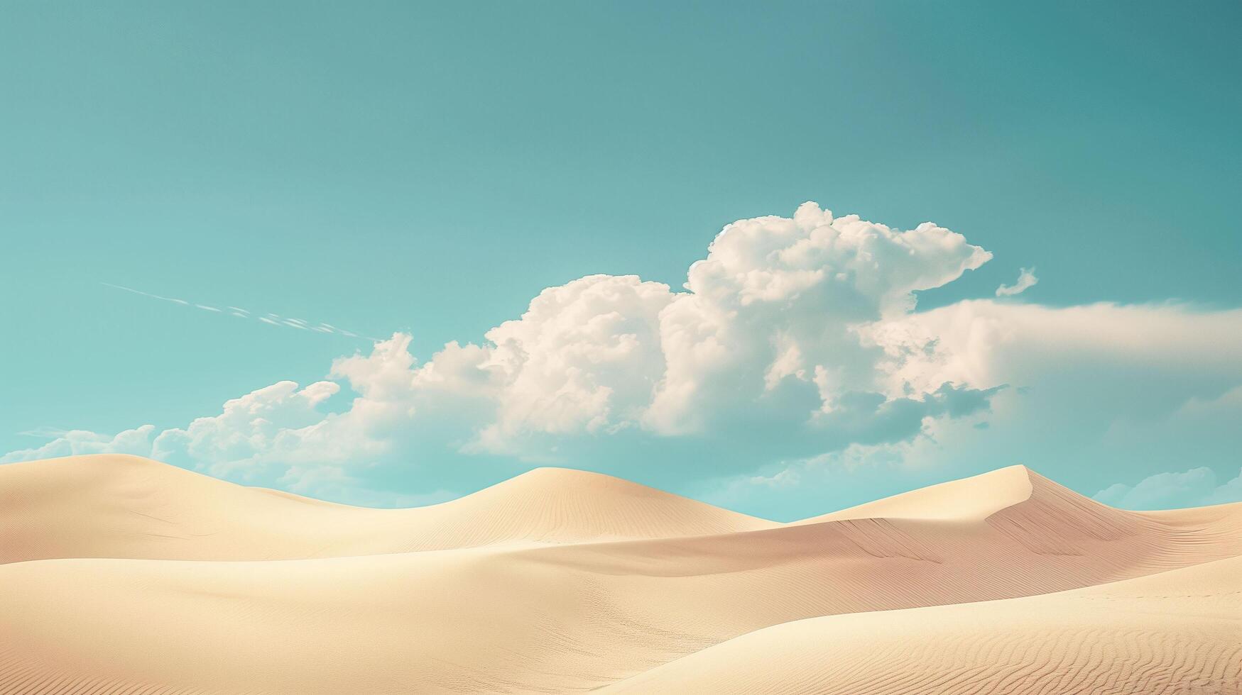 A calm, minimalistic scene of sand dunes photo