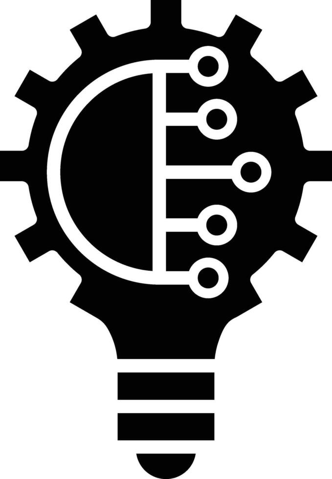Invention Glyph Icon Design vector