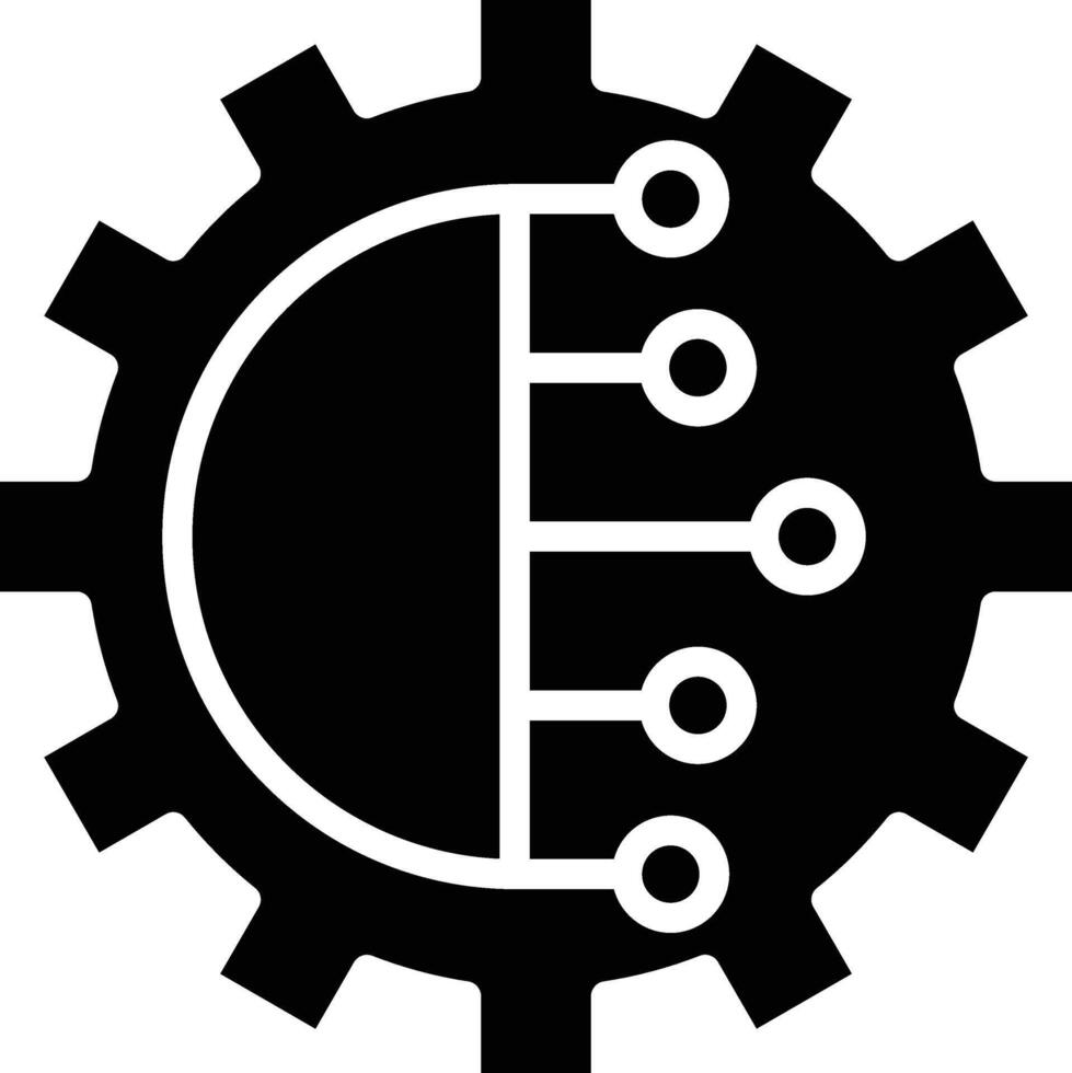 Digital Glyph Icon Design vector