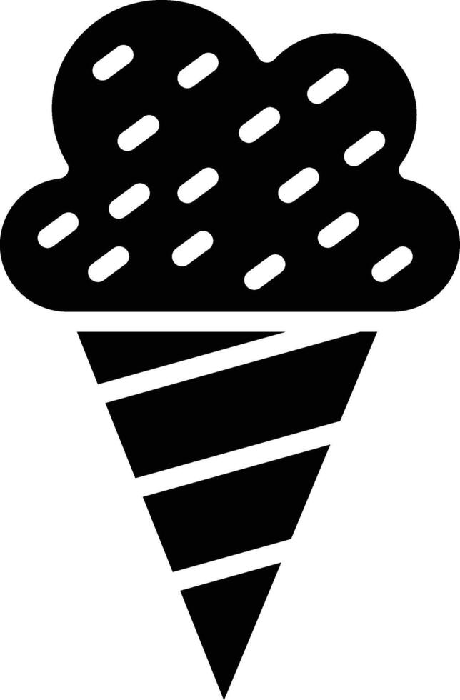 Icecream Glyph Icon Design vector